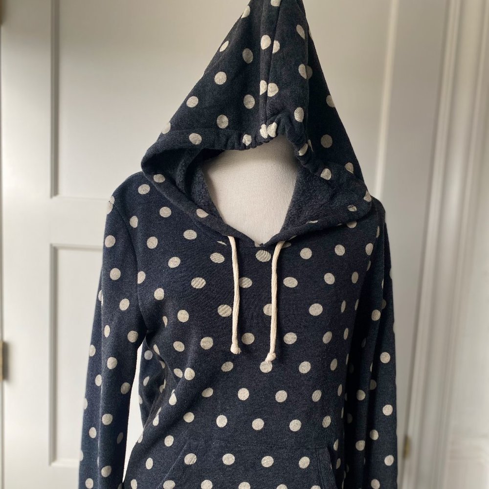 Eco-Fleece Athetics Hoodie with polka dots